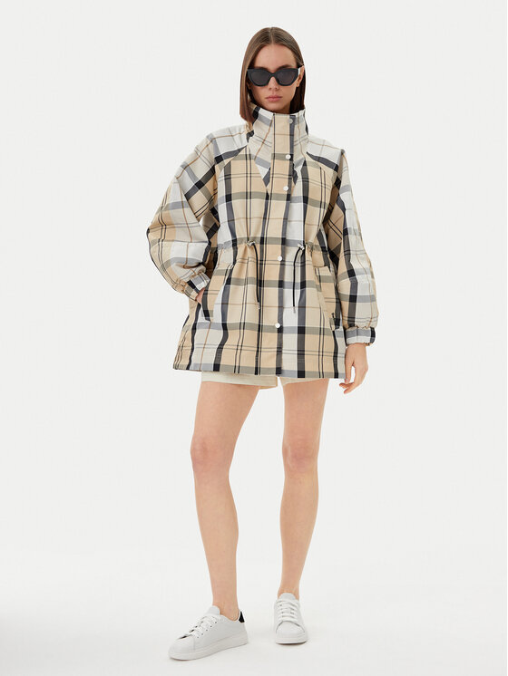 Barbour Barbour Giacca impermeabile Suri Checked LSP0224BE12 Beige Regular Fit
