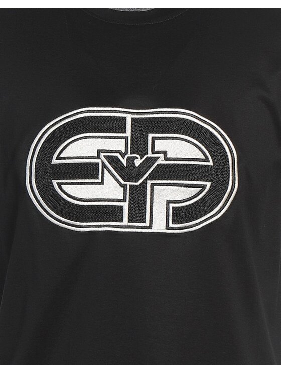 Emporio Armani Emporio Armani T-Shirt 3R1TV4 1JUVZ 0999 Czarny Regular Fit