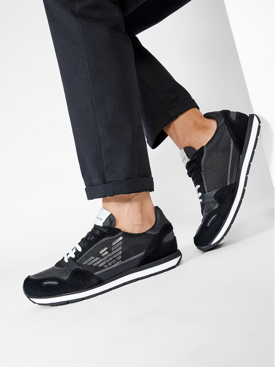 Emporio Armani Emporio Armani Tenisice X4X537 XM678 N639 Crna