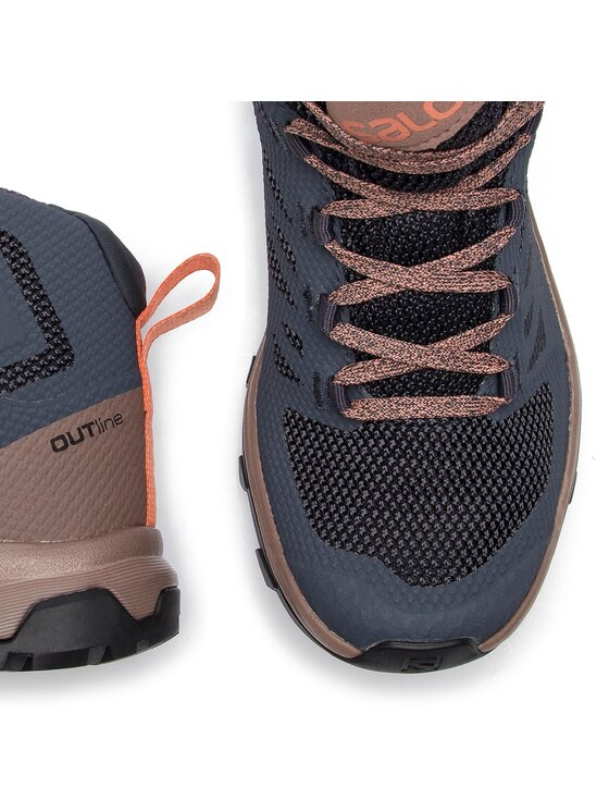 Salomon Salomon Трекінгові черевики OUTline Mid Gtx W GORE-TEX 406794 20 V0 Сірий