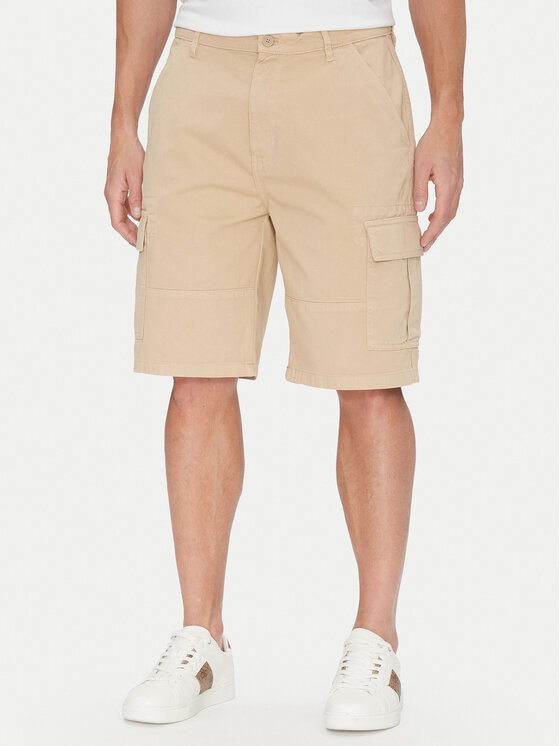 Guess Jeans Guess Jeans Stoffshorts M5GD45 WGCV1 Beige Regular Fit