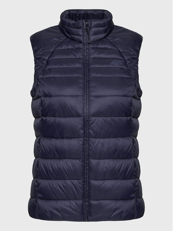 4F 4F Bezrękawnik H4Z22-KUDP001 Granatowy Regular Fit