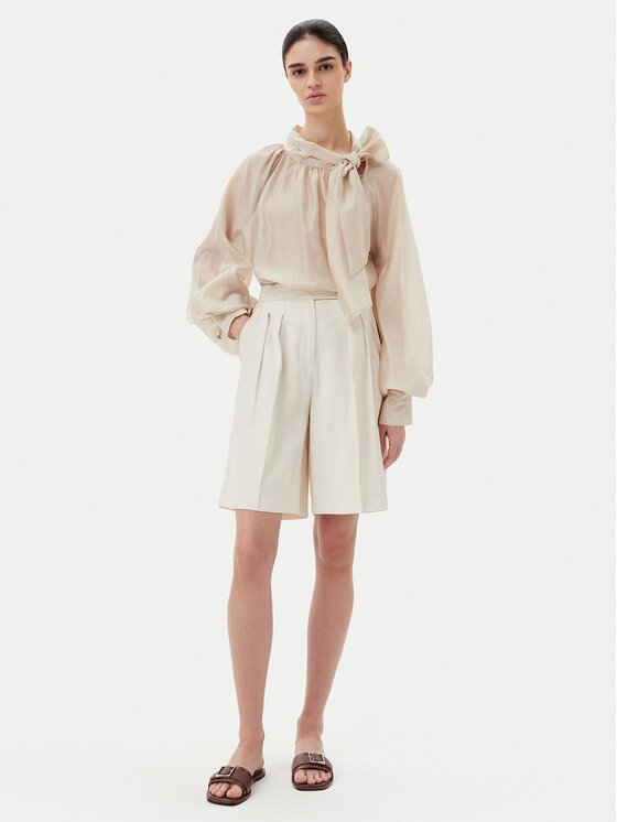 ViCOLO ViCOLO Bluzka TD0587 Beżowy Relaxed Fit