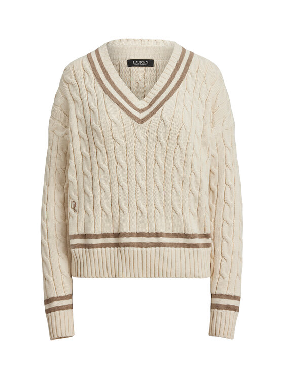 LAUREN RALPH LAUREN LAUREN RALPH LAUREN Sveter 200979662003 Écru Relaxed Fit