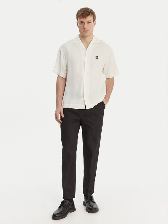 HUGO HUGO Camicia Espino 50560593 Écru Oversize