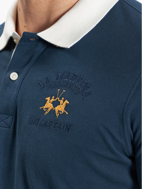 La Martina La Martina Poloshirt VMP600 PK097 Dunkelblau Regular Fit