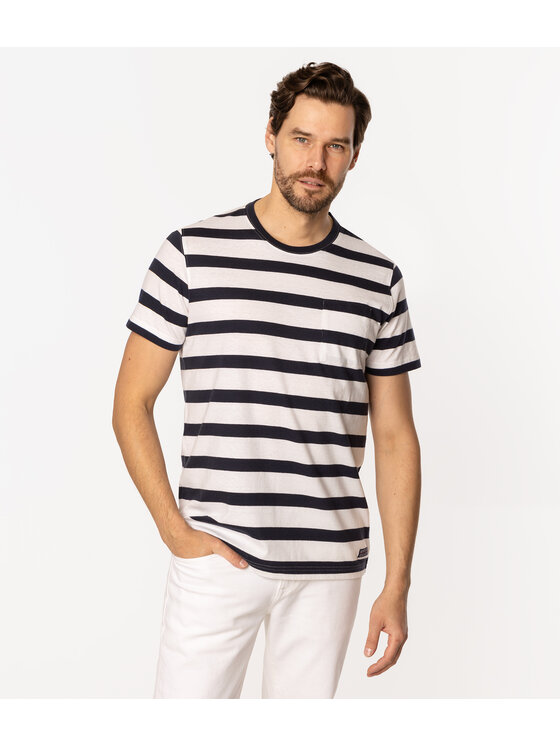 Lee Cooper Lee Cooper T-Shirt POCKET4 8515 Granatowy Regular Fit