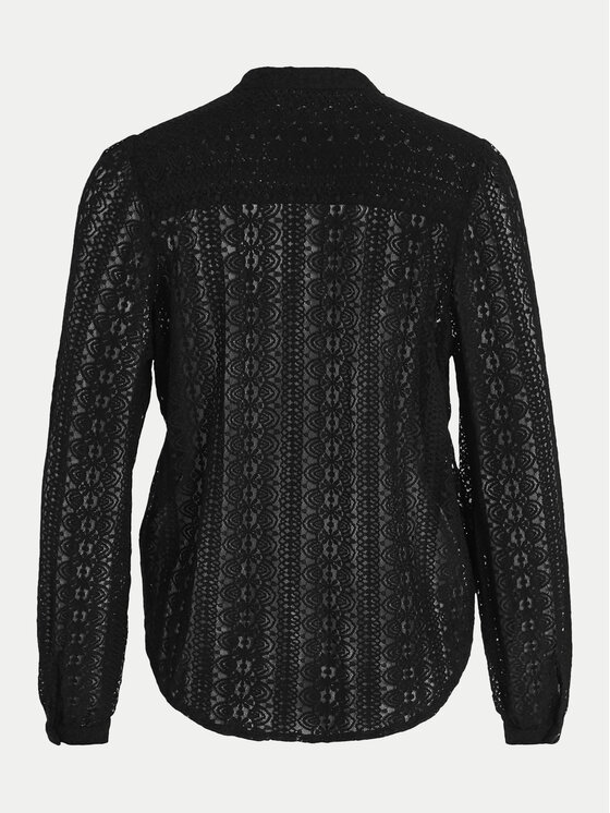 Vila Vila Hemd Chikka 14082977 Schwarz Regular Fit