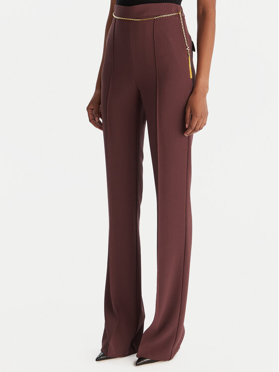 Elisabetta Franchi Elisabetta Franchi Pantaloni din material PA-141-57E2-V420 Vișiniu Regular Fit