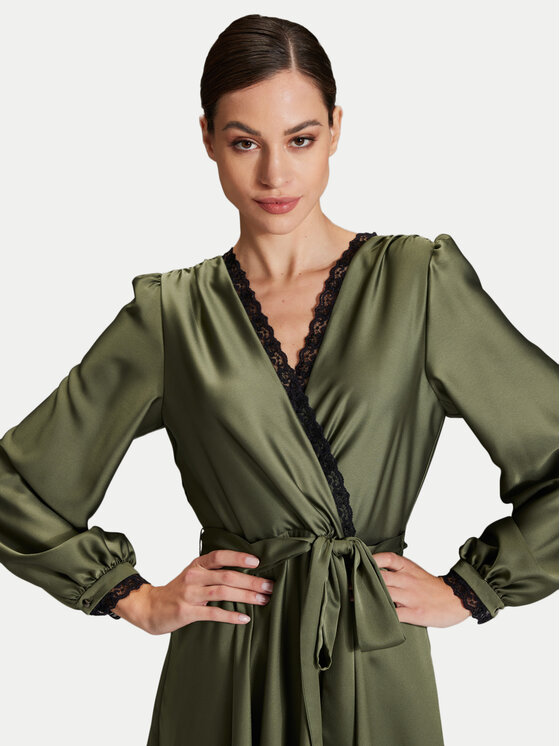 Swing Swing Sukienka koktajlowa 5AH13000 Zielony Regular Fit