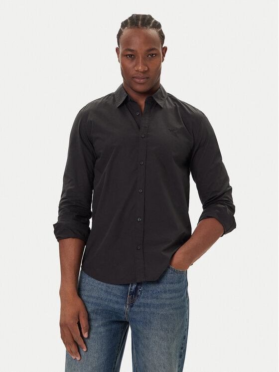 Mustang Mustang Košile Canton 1016951 Černá Slim Fit
