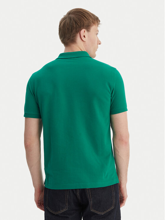 Gant Gant Polo majica Shield 2220 Zelena Slim Fit