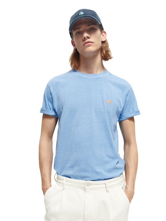 Scotch & Soda T-Shirt 169076 Blau Regular Fit | Modivo.de