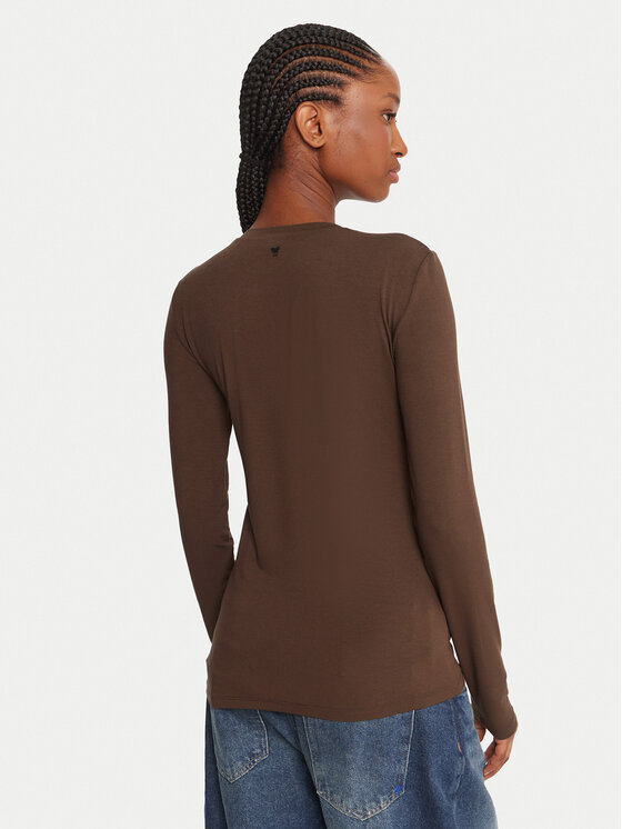 Weekend Max Mara Weekend Max Mara Majica Multie 2525946012 Smeđa Slim Fit