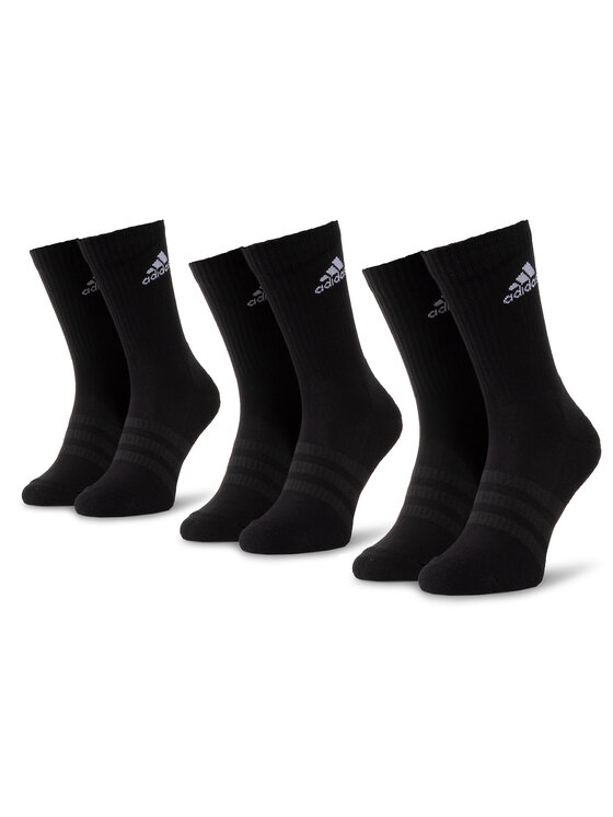 adidas Lot de 3 paires de chaussettes hautes unisexe Cush Crw 3Pp DZ9357  Noir • Modivo.fr