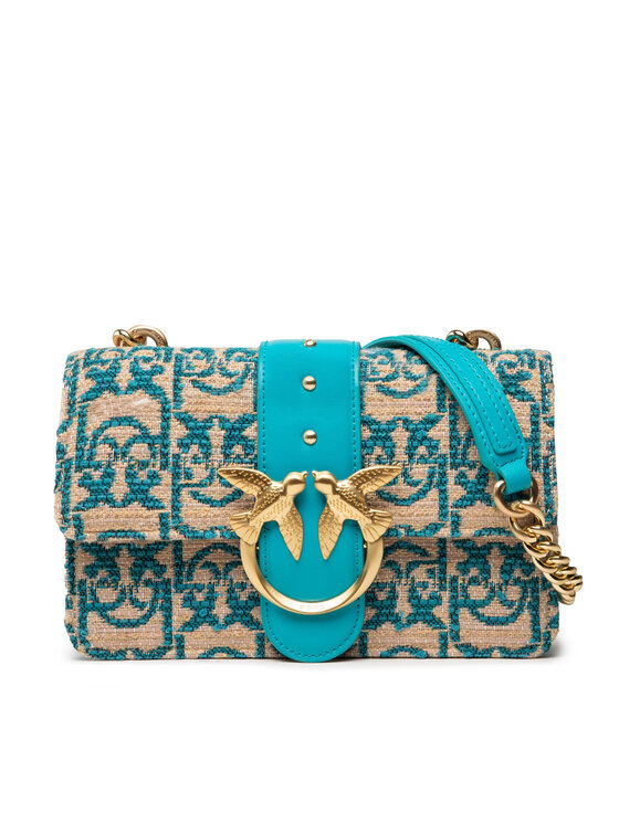 PINKO Pinko Torebka Love Mini Icon Love Monogram Cl AI 21-22 PLTT 1P22CJ Y7G2 Niebieski