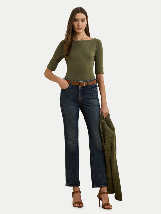 LAUREN RALPH LAUREN LAUREN RALPH LAUREN Majica 200654963189 Zelena Slim Fit