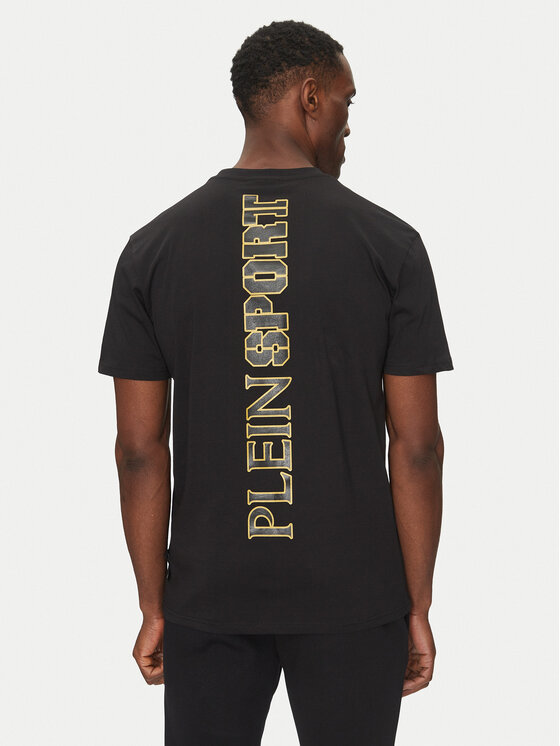 Plein Sport Plein Sport T-krekls SAEC MTK8019 STE001N Melns Regular Fit