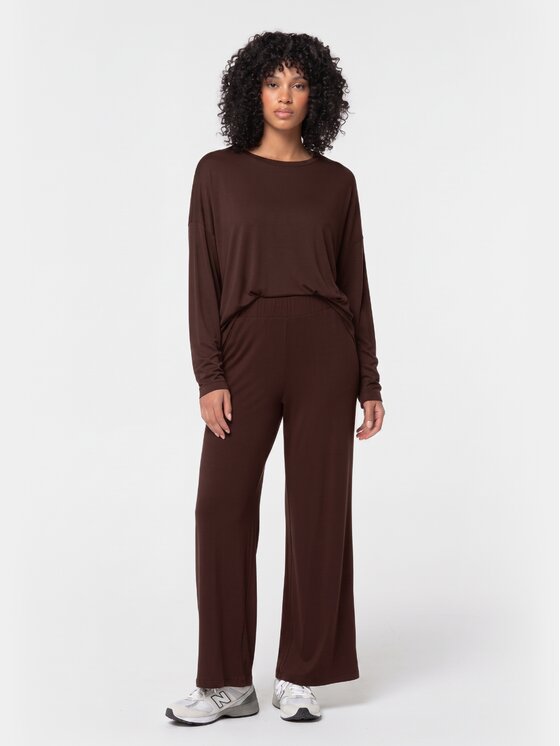 BASICLO BASICLO Spodnie materiałowe BSL-052-212 Brązowy Loose Fit