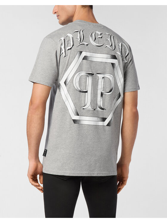 PHILIPP PLEIN PHILIPP PLEIN T-Shirt 24619 Beżowy Regular Fit