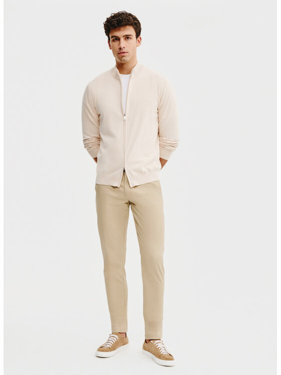 Pako Lorente Pako Lorente Sweter P25SF-2X-004 Beżowy Classic Fit