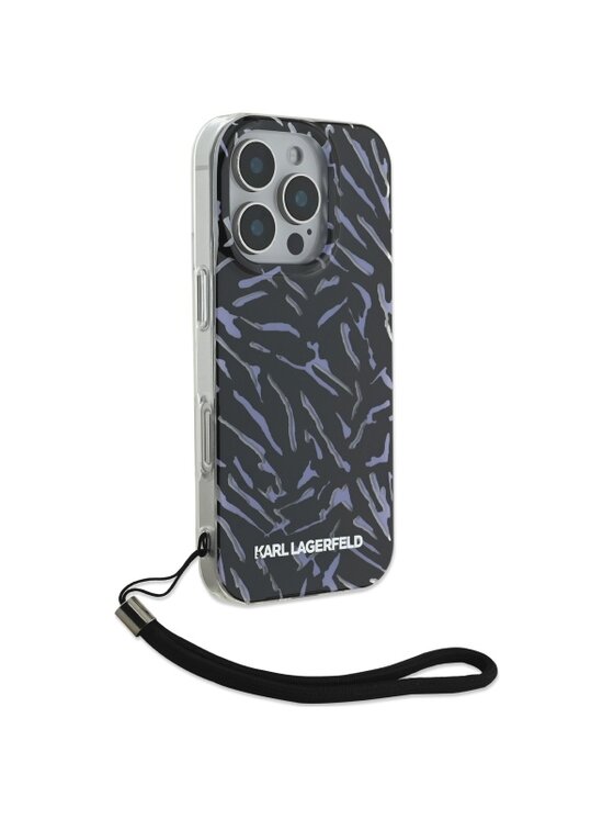 KARL LAGERFELD KARL LAGERFELD Etui na telefon Zebra With Cord Fioletowy