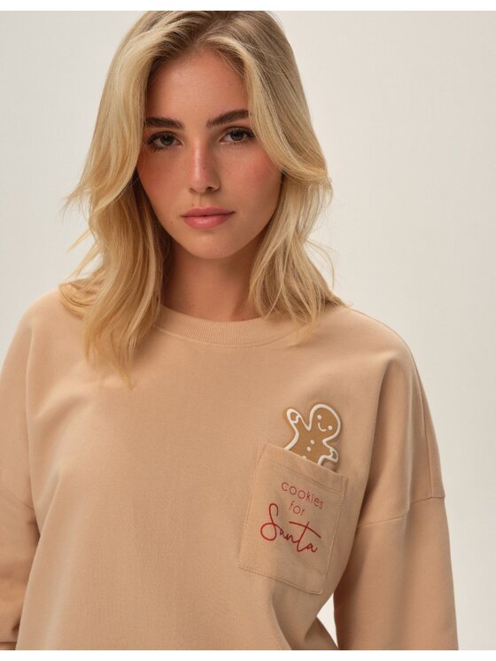 Henderson Henderson Piżama 41899 Beżowy Regular Fit