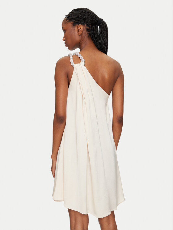 Eleh Eleh Koktel haljina ESS250050 Écru Regular Fit
