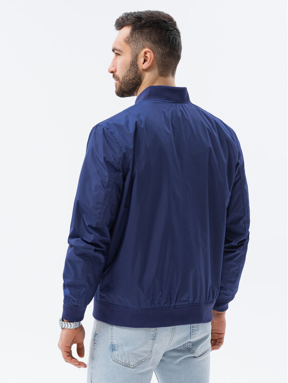 Ombre Ombre Bunda bomber C439 Tmavomodrá Regular Fit