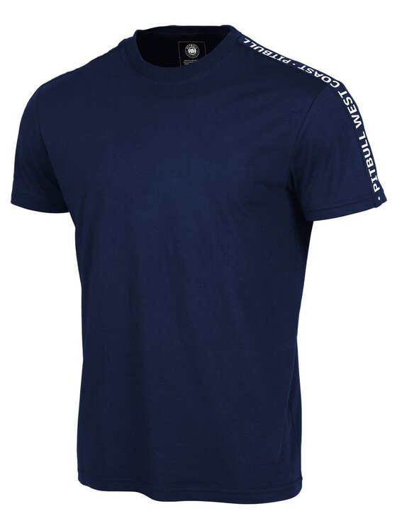 PITBULL PITBULL T-Shirt TAPE Granatowy Regular Fit