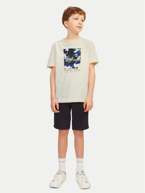 Jack&Jones Junior Jack&Jones Junior T-krekls Joraruba 12257133 Écru Standard Fit