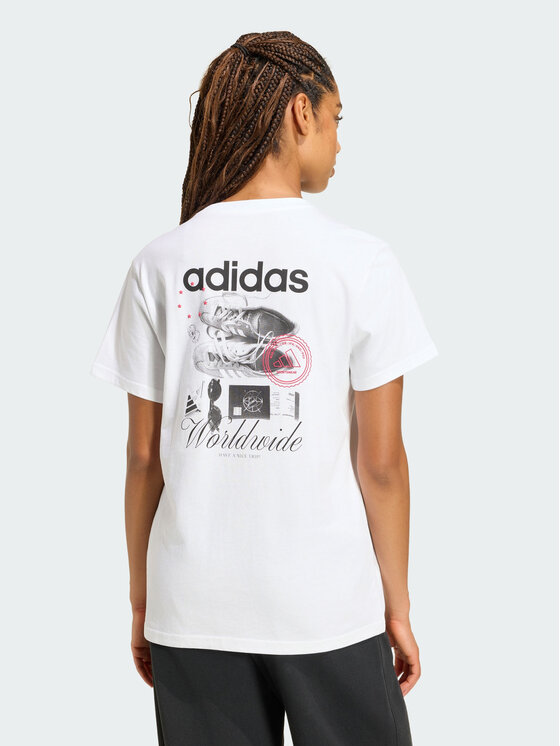 adidas adidas T-Shirt 165841 Biały Loose Fit