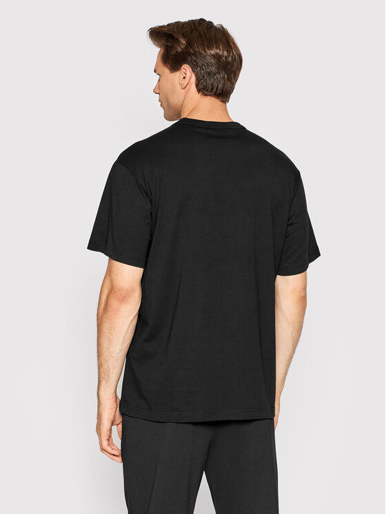 Versace Jeans Couture Versace Jeans Couture Футболка Vemblem Thick Foil 73GAHT05 Чорний Regular Fit