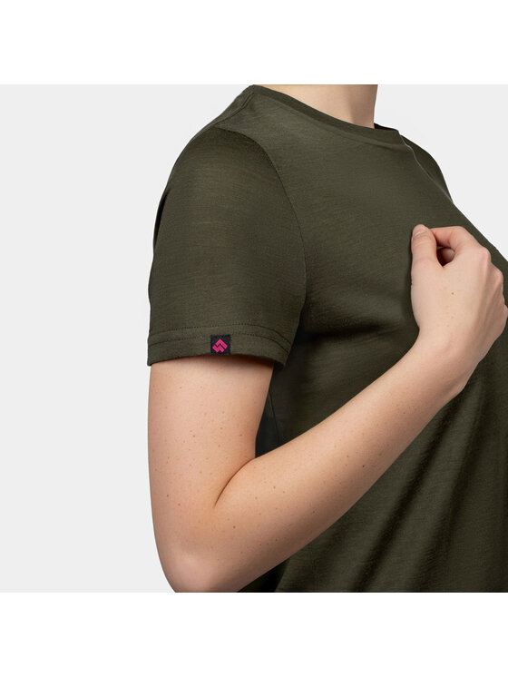 Alpinus Alpinus T-Shirt Otago Zielony Regular Fit