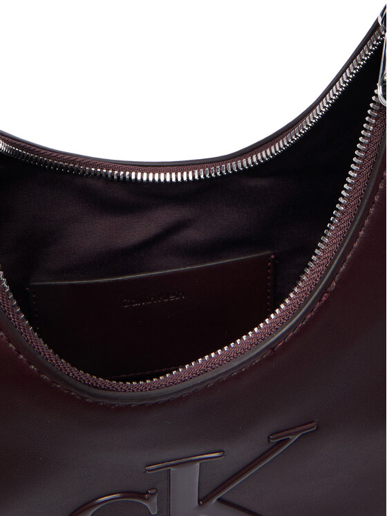 Calvin Klein Calvin Klein Kabelka Bold Ck Small Crescent Bag LV04F3561G Bordó