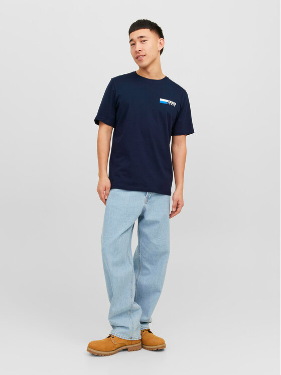 Jack & Jones Jack & Jones T-Shirt Corp 12233999 Tmavomodrá Standard Fit
