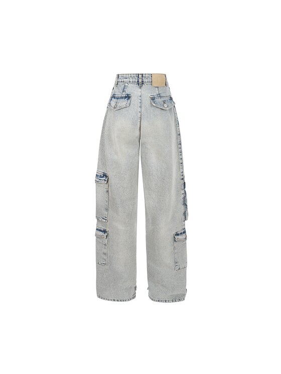 MissDenim MissDenim Spodnie damskie Baggy Niebieski Boyfriend Fit