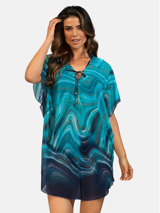 Feba Feba Vestito da spiaggia F122A Turchese