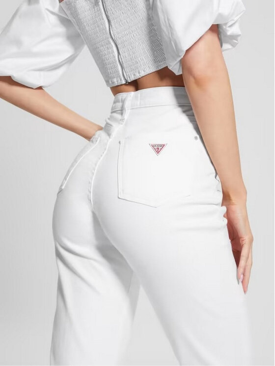 Guess Jeans GUESS Jeans Donna WBGA21 D4T50 G011 Bianco Bianco Standard Fit Modivo