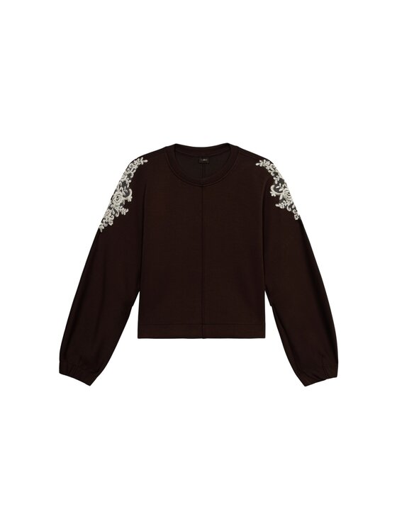 Oltre Oltre Bluza G841J004515N032 Brązowy Over Fit