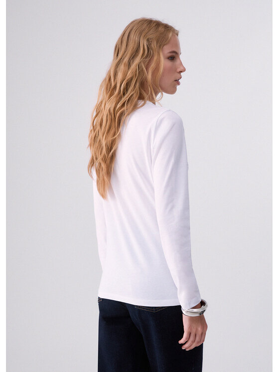 Liu Jo Liu Jo T-Shirt WF6448JS923L9471 Biały Regular Fit