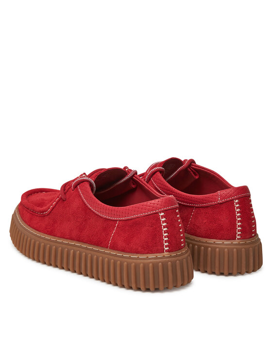 Clarks Clarks Półbuty Torhill Low 26180908 Czerwony