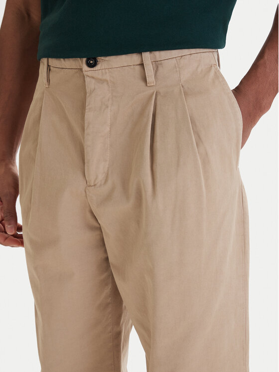 C.P. Company C.P. Company Spodnie materiałowe 20CMPA136A110458G Beżowy Loose Fit