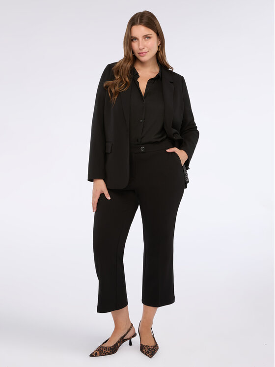 Fiorella Rubino Fiorella Rubino Pantaloni di tessuto P174L002196N033 Nero Flare Fit