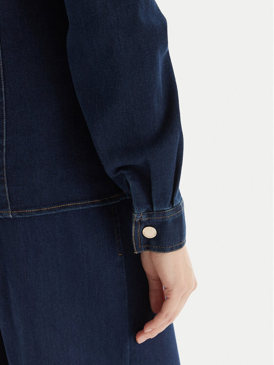 Fracomina Fracomina Jeans srajca FS25WT6004W78201 Mornarsko modra Regular Fit