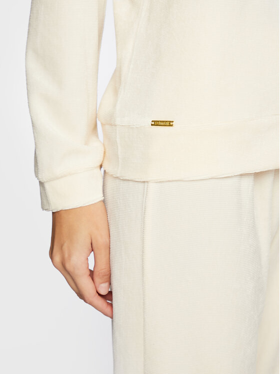 Selmark Selmark Pijama Basica P3773 Bej Regular Fit