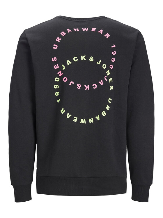 Jack&Jones Jack&Jones Majica dugih rukava Thiba 12236175 Crna Regular Fit