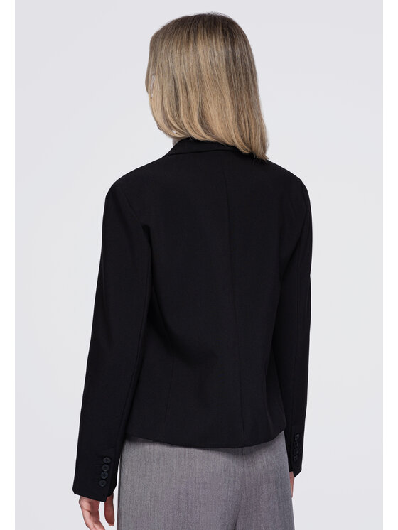 Ombre Ombre Marynarka OW-BL-E0006 Czarny Slim Fit