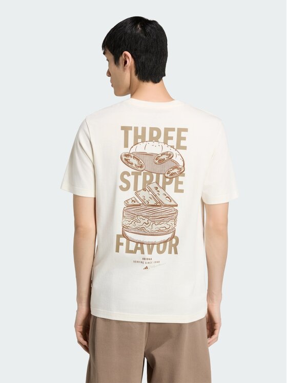adidas adidas T-Shirt 168104 Kremowy Regular Fit