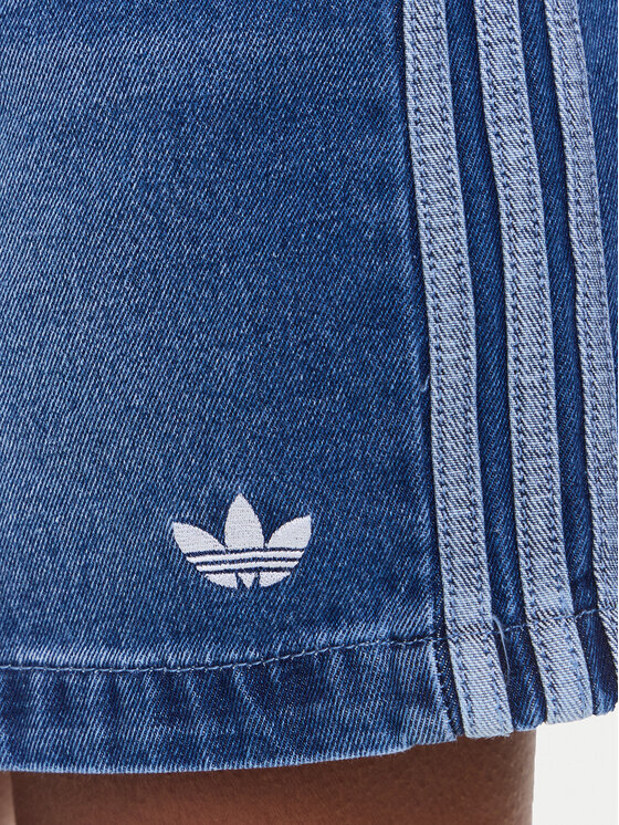 adidas adidas Jeans suknja adicolor 3-Stripes JW2649 Plava Regular Fit